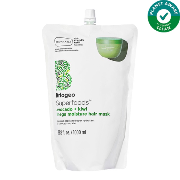 Superfoods™ Avocado + Kiwi Mega Moisture Hair Mask Refill